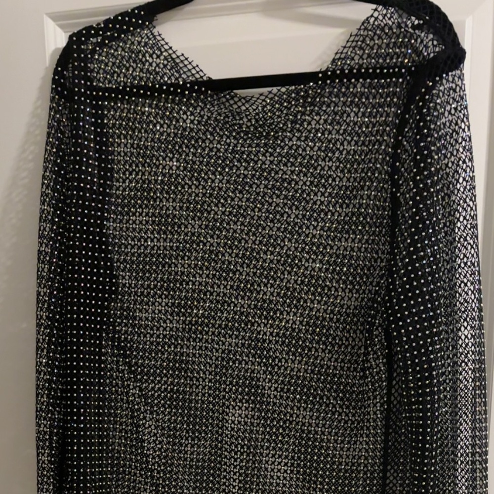 Netting jeweled Top